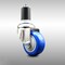 Service Caster 3 Inch 316SS Blue Polyurethane Wheel Swivel 1-5/8 Inch Expanding Stem Caster SCC-SS316EX20S314-PPUB-BLUE-158 - alternate 1